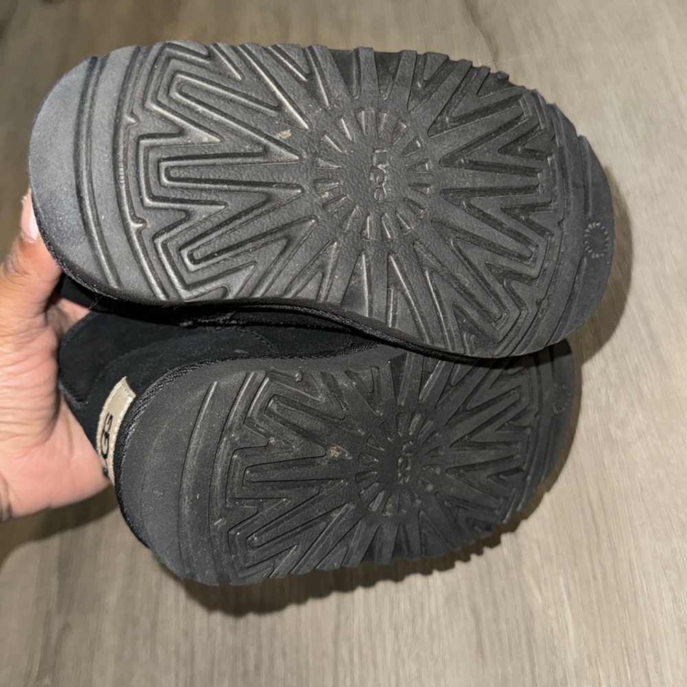 Kids Black Winter Boots - Picture 3 of 5